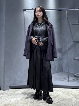 「HARE（ハレ）のアイテム（ローファー）」を使った、佐藤静香さん（レディース・159cm）の秋コーディネート