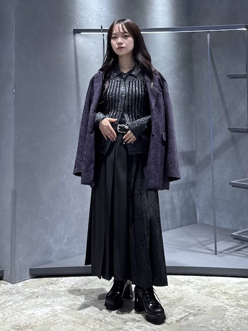 アシメジャガードプリーツスカート(HARE)（スカート）｜HARE