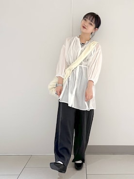 佐藤静香さん（レディース・159cm）の夏コーディネート