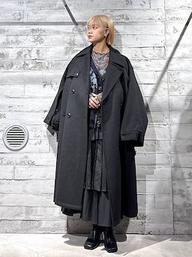 佐藤静香さん（レディース・159cm）の冬コーディネート