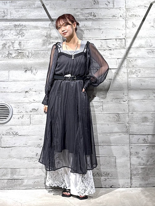 【匿名発送】OBLI オブリ Uラインジャンパーワンピース Uラインジャンパーワンピース 2025Spring&SummerCollection 🤍💜🤍