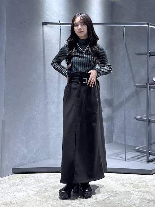 ラメランダムリブニット(HARE)