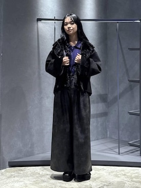 「HARE」｜佐藤静香さん（レディース・159cm）の冬コーディネート