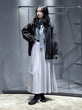 佐藤静香さん（レディース・159cm）の冬コーディネート