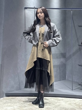 佐藤静香さん（レディース・159cm）の秋コーディネート