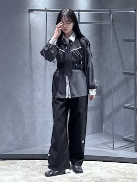 「HARE（ハレ）のアイテム（フォーマルスーツ/小物）」を使った、佐藤静香さん（レディース・159cm）の冬コーディネート