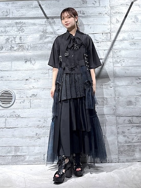 「HARE（ハレ）のアイテム（ブーツ）」を使った、佐藤静香さん（レディース・159cm）の春コーディネート