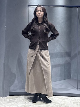 佐藤静香さん（レディース・159cm）の秋コーディネート