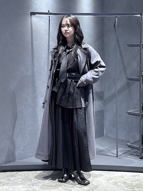 HARE ジャガードスカート HARE スカート ジャガードプリーツレイヤースカート(HARE