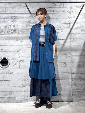 佐藤静香さん（レディース・159cm・20代）の夏コーディネート