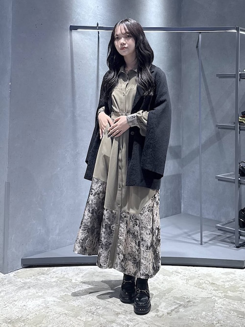 【新品レベル】HARE ハレ 切り替え ワンピース コート仕立て 黒 楽天市場】プリーツキリカエアソートワンピース HARE ハレ