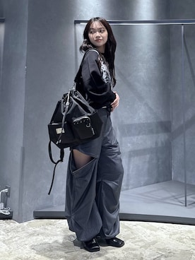 「HARE（ハレ）のアイテム（バックパック/リュック）」を使った、佐藤静香さん（レディース・159cm）の秋コーディネート