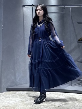 「HARE（ハレ）のアイテム（ワンピース/ドレス）」を使った、佐藤静香さん（レディース・159cm）の冬コーディネート