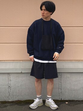 のりじさんの「NAUTICA/ノーティカ Basic Crewneck Sweatshirt/ベーシッククルーネックスウェットシャツ」を使ったコーディネート