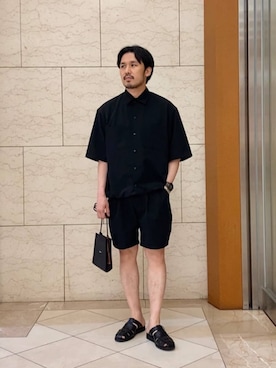 「hALON(雑貨)（アーロン）のアイテム」を使った、藤高 尚徳さん（メンズ・175cm）の夏コーディネート