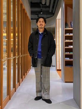 「united arrows」｜「アイテム（ブルゾン）」を使った、藤高 尚徳さん（メンズ・175cm）の秋コーディネート