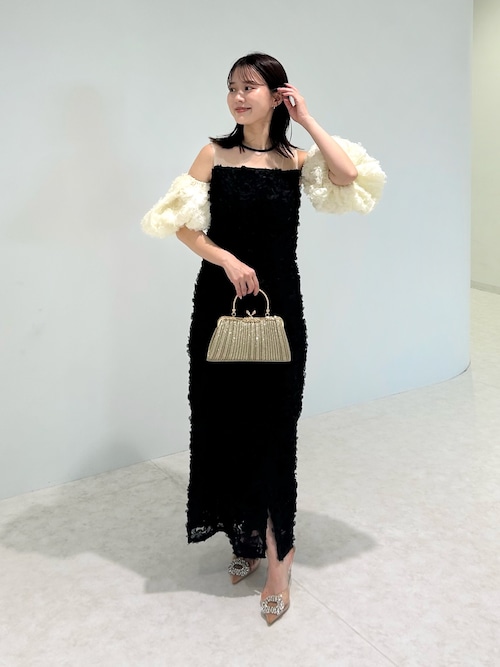 Leja（レジャ） ドレス 「LEJA」フラワーレーススリーブIラインドレス