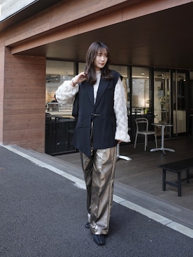 「Leja（レジャ）のアイテム（トップス）」を使った、Lejaさん（レディース・159cm）の春コーディネート