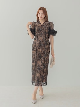 「結婚式コーデ」｜Lejaさん（レディース・168cm）の春コーディネート