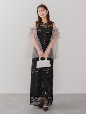 「アイテム（ドレス）」を使った、Lejaさん（レディース・153cm）の秋コーディネート