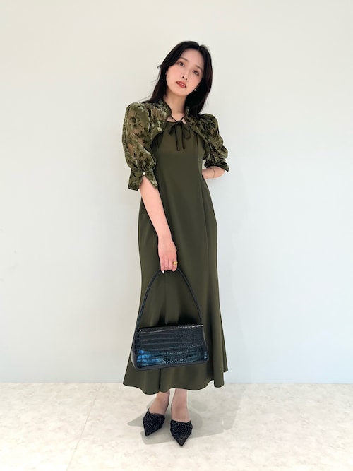 【LEJA】ボレロ　マーメイド　ワンピース　セットアップ　ロングドレス　レジャ Leja｜LEJA-花柄ボレロマーメイドワンピースセットアップロング
