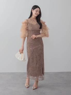 「結婚式コーデ」｜Lejaさん（レディース・163cm）の冬コーディネート