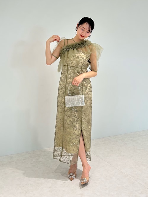 Leja ドレス 「LEJA」3WAYフラワーチュールアシンメトリーI