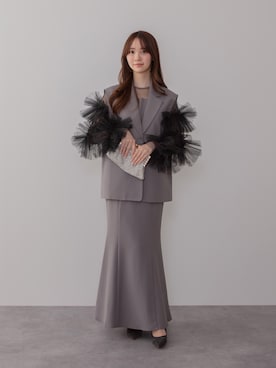 「アイテム（ドレス）」を使った、Lejaさん（レディース・160cm）の秋コーディネート