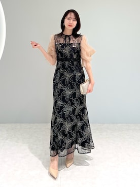 「アイテム（ドレス）」を使った、Lejaさん（レディース・158cm）の夏コーディネート