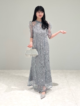 「アイテム（ドレス）」を使った、Lejaさん（レディース・158cm）の秋コーディネート
