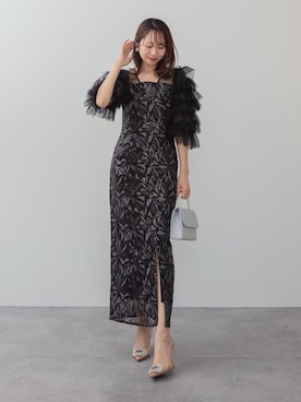 「アイテム（ドレス）」を使った、Lejaさん（レディース・158cm）の冬コーディネート