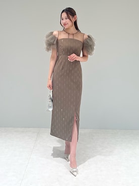 「アイテム（ドレス）」を使った、Lejaさん（レディース・168cm）の夏コーディネート