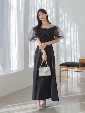 「パーティー」｜Lejaさん（レディース・164cm）の冬コーディネート