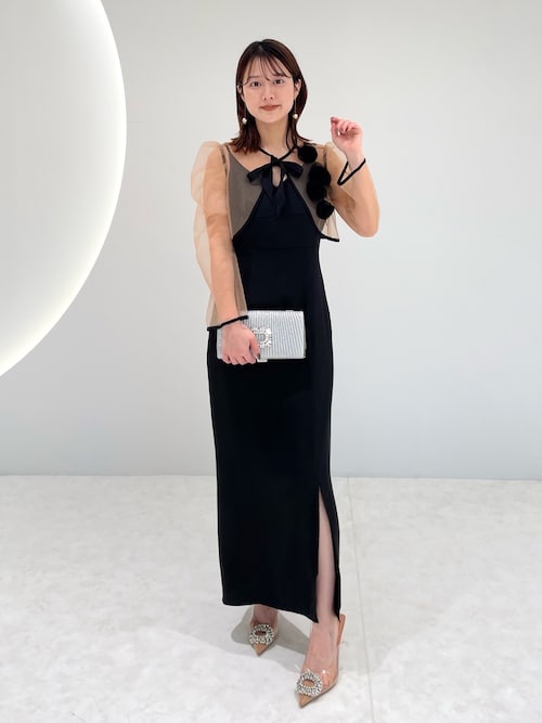 セール】【LEJA】ローズボレロシアースリーブIラインドレス