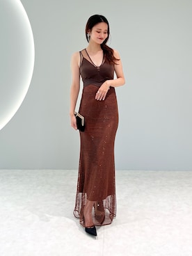 「アイテム（ドレス）」を使った、Lejaさん（レディース・163cm）の夏コーディネート