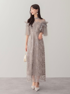 「アイテム（ドレス）」を使った、Lejaさん（レディース・164cm）の秋コーディネート