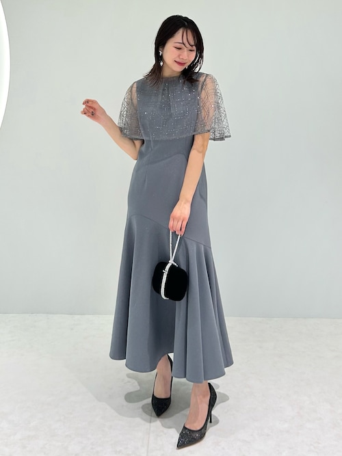 セール】【LEJA】チェックスパンコールボレロラメマーメイドフレ