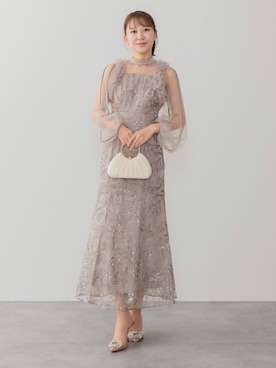 「アイテム（ドレス）」を使った、Lejaさん（レディース・165cm）の秋コーディネート