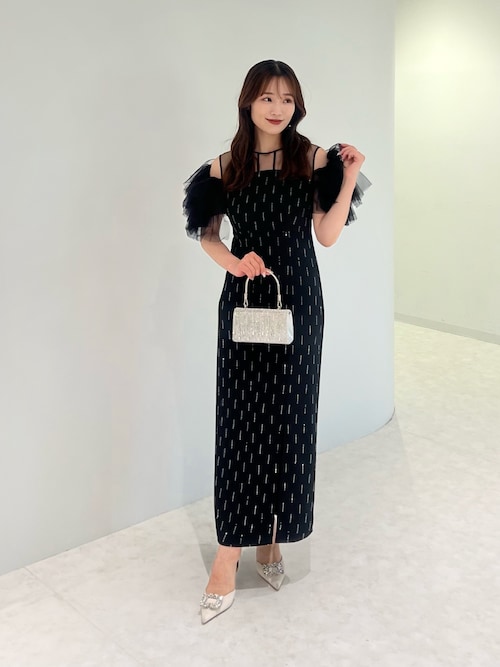 セール】【LEJA】2WAYシルバードロップビジューバッグ結婚式