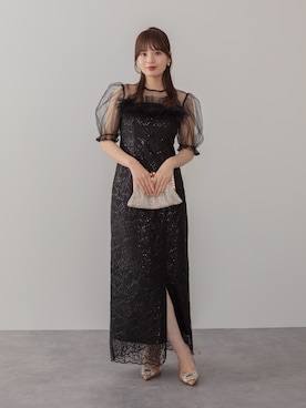 「アイテム（ドレス）」を使った、Lejaさん（レディース・155cm）の秋コーディネート