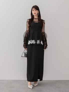 「パーティー」｜Lejaさん（レディース・164cm）の冬コーディネート