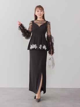 「パーティー」｜Lejaさん（レディース・165cm）の冬コーディネート