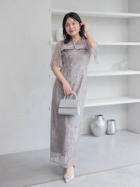 「結婚式コーデ」｜Lejaさん（レディース・158cm）の春コーディネート