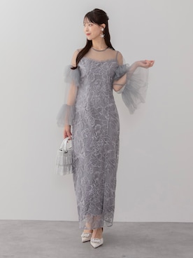 「アイテム（ドレス）」を使った、Lejaさん（レディース・164cm）の秋コーディネート