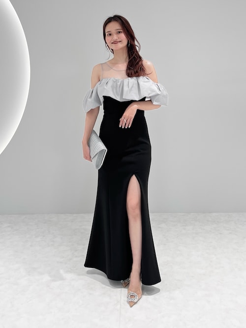 セール】【LEJA LUXE】2WAYストーンペプラムビスチェマーメイド