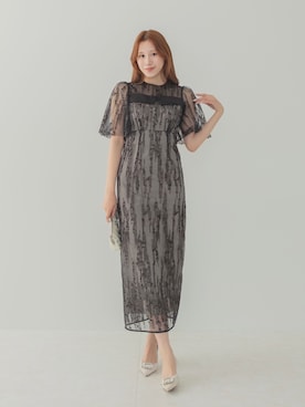 「結婚式コーデ」｜Lejaさん（レディース・168cm）の春コーディネート
