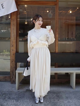 「Leja（レジャ）のアイテム（トップス）」を使った、Lejaさん（レディース・154cm）の春コーディネート