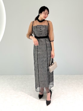 「アイテム（ドレス）」を使った、Lejaさん（レディース・158cm）の夏コーディネート