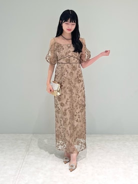 「アイテム（ドレス）」を使った、Lejaさん（レディース・158cm）の夏コーディネート
