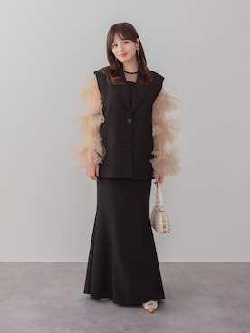 「アイテム（ドレス）」を使った、Lejaさん（レディース・155cm）の秋コーディネート